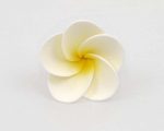 Single medium yellow plumeria frangipani sugar flower