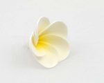 Single medium yellow plumeria frangipani sugar flower