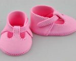 Baby decoration booties #1 pink