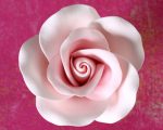 Large Pink gum paste rose flower