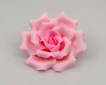 Curled Rose Pink sugar flower