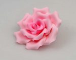 Curled Rose Pink sugar flower