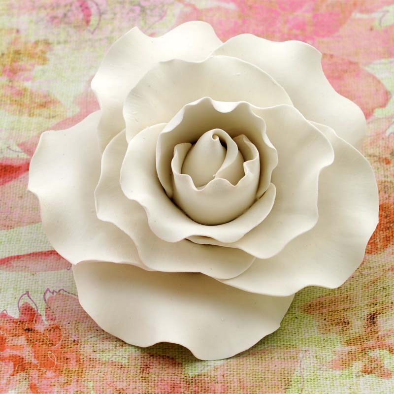 3 1 6 or 12 Large 3D Sugar Roses cake decs 55mm NON-WIRED/ CHOOSE OWN COLOUR 