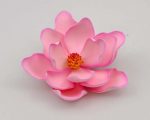 Medium pink magnolia sugar flower