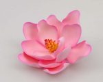 Medium pink magnolia sugar flower