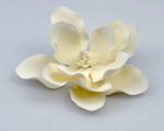 Medium white magnolia sugar flower