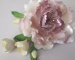 Extra large 14cm Peony and buds spray sugar flowers