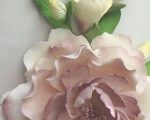 Extra large 14cm Peony and buds spray sugar flowers